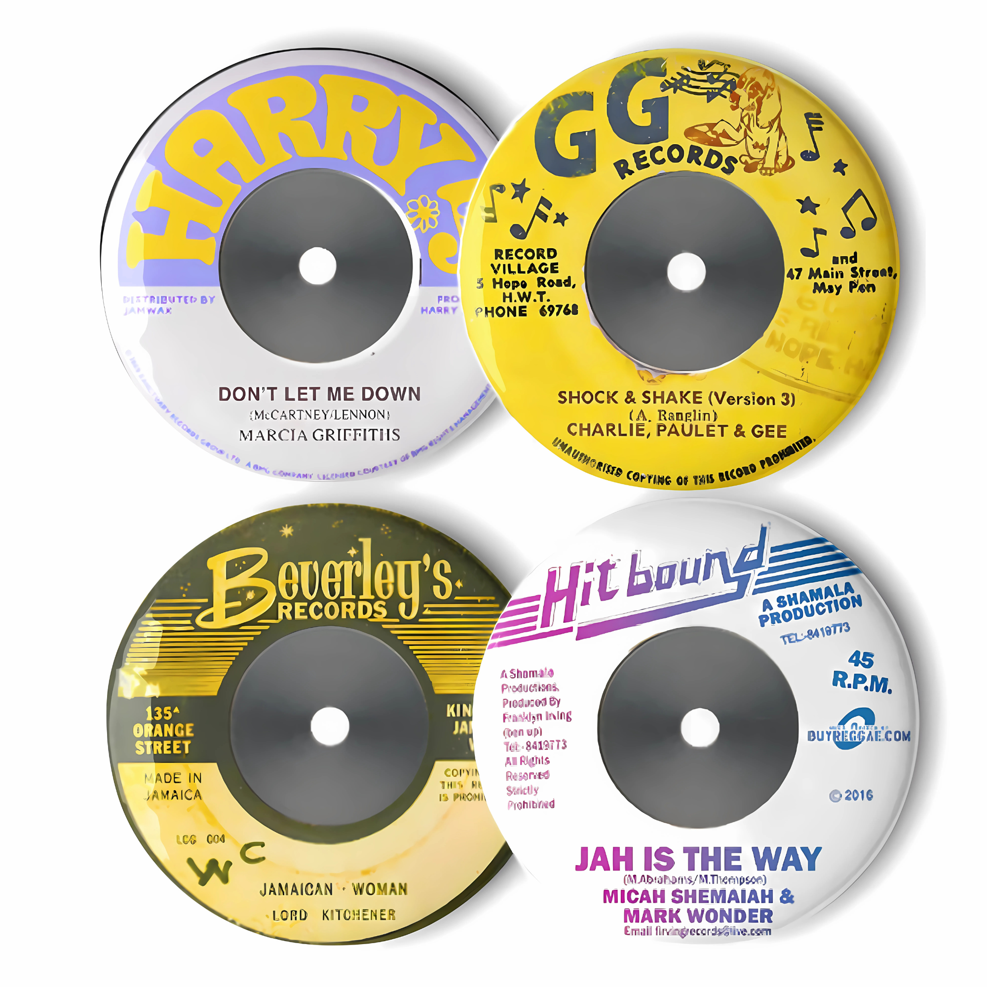 Hitmakers Collectible Reggae Pin Set #0112 – Limited Edition Music