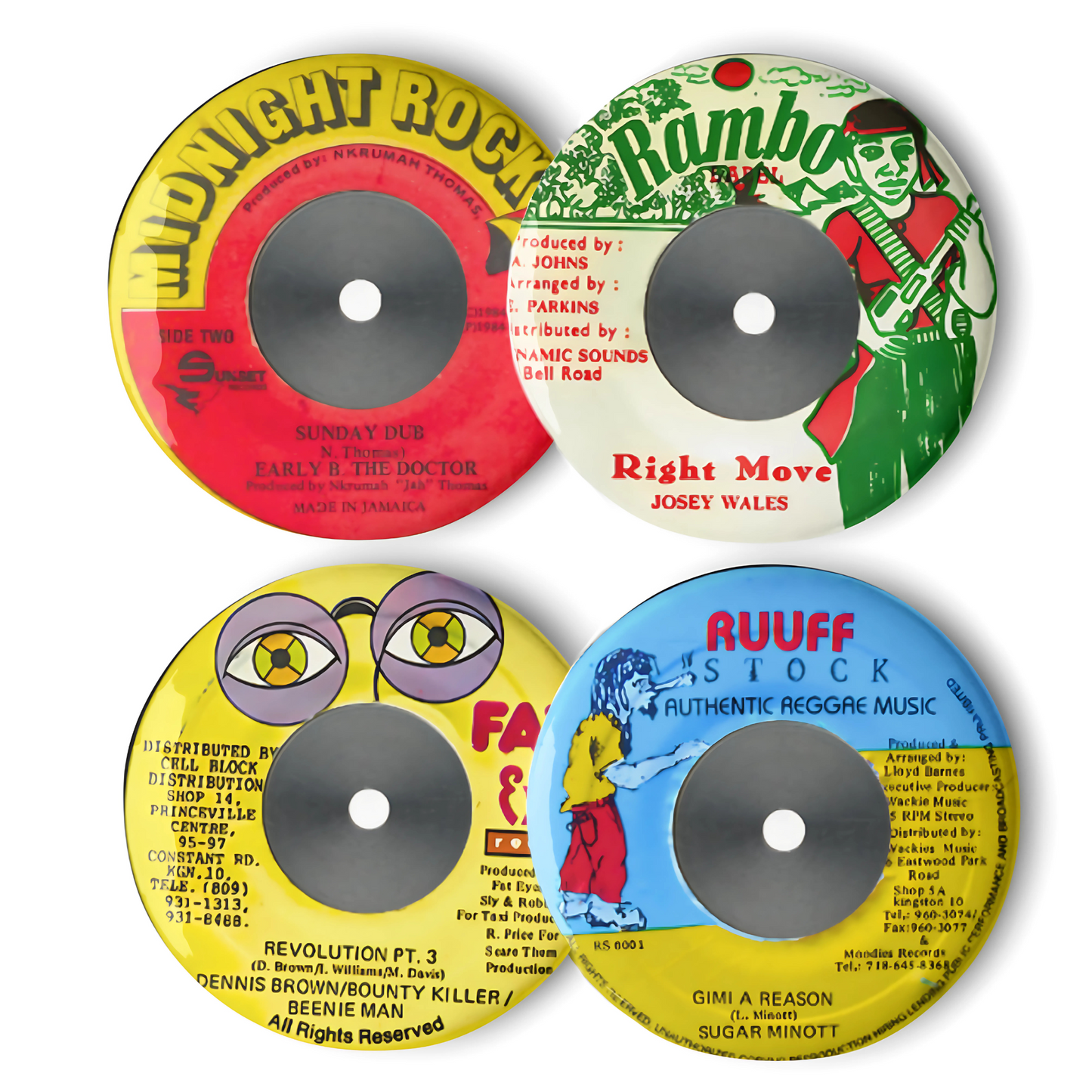 The Raggamuffin Collection | Set #0128 | Collectable Reggae Pins