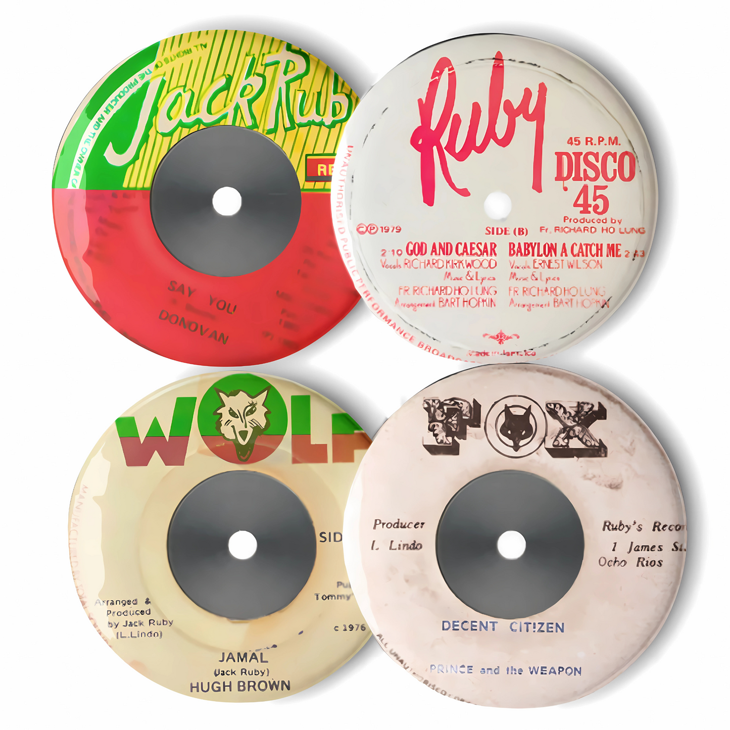 The Jack Ruby Collection | Set #0124 | Collectable Reggae Pins