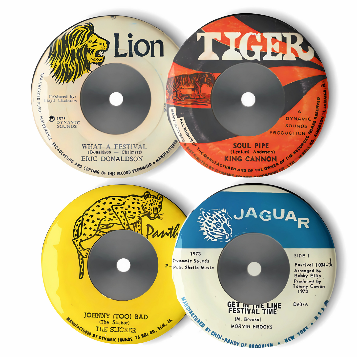 The Dynamics Collection | Set #0123 | Collectable Reggae Pins