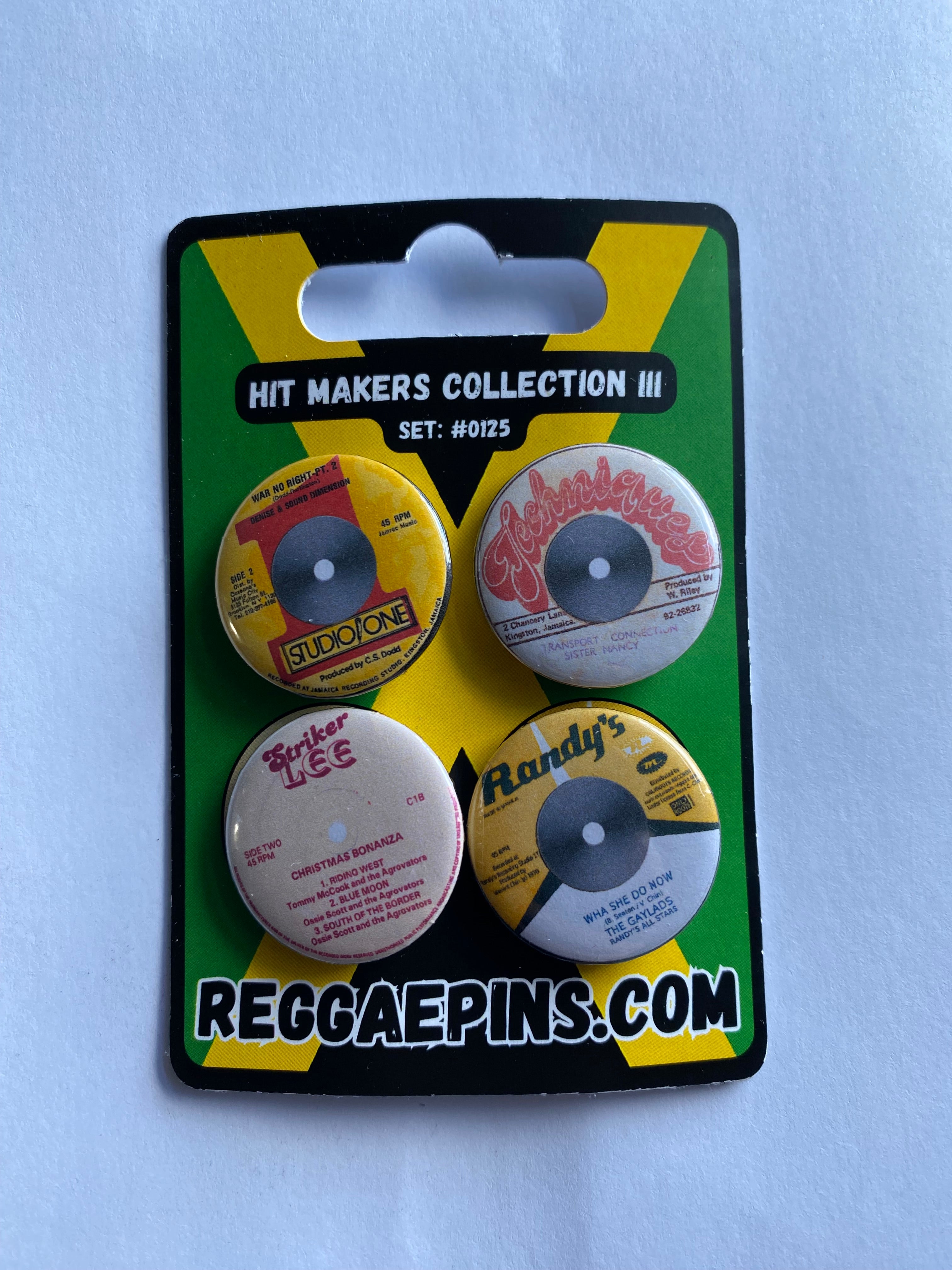 The Hitmakers III Collectible Reggae Pin Set #0125 – Limited