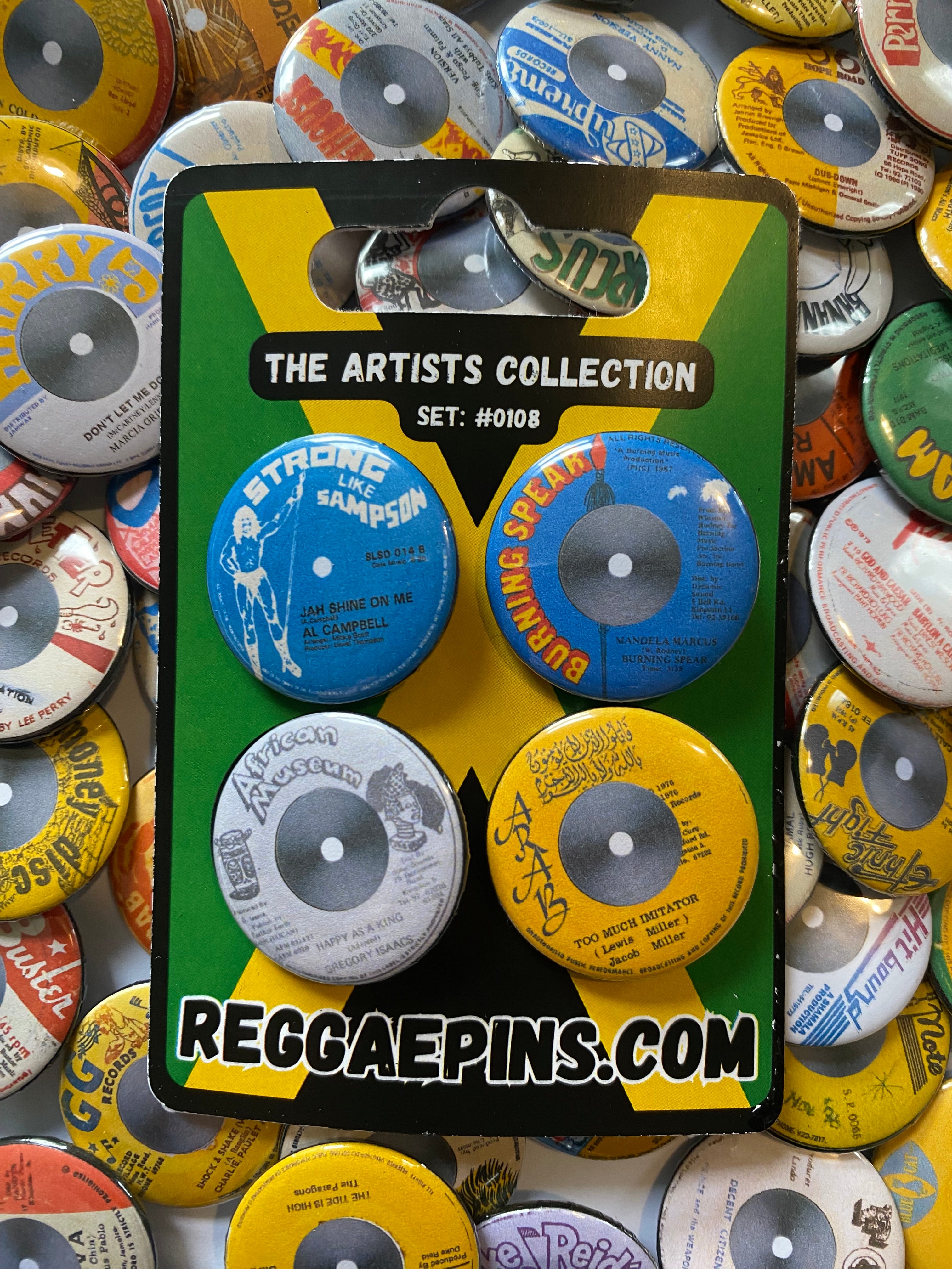 The Artists Collectible Reggae Pin Set #0108 – Limited Edition