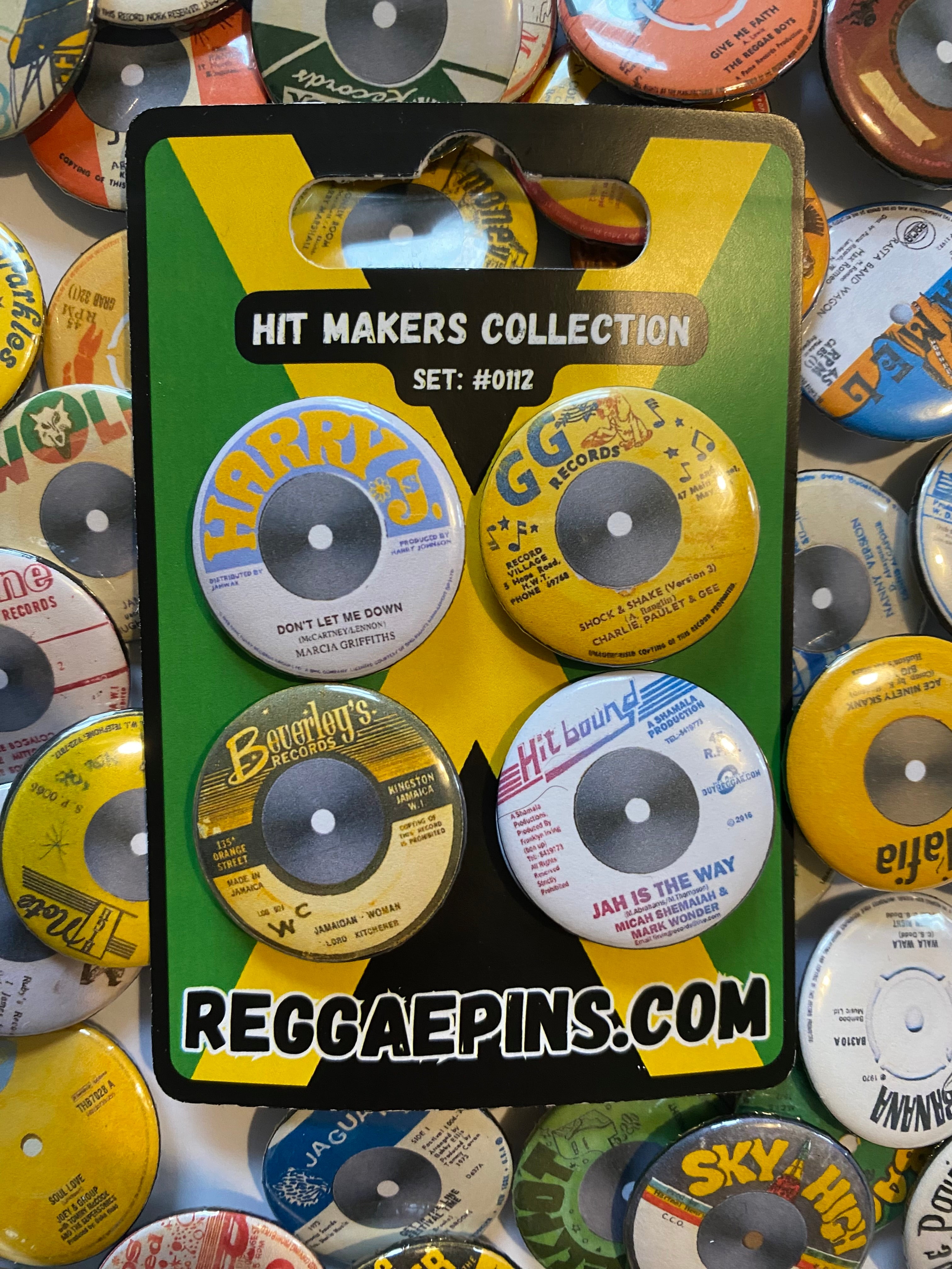 Hitmakers Collectible Reggae Pin Set #0112 – Limited Edition Music