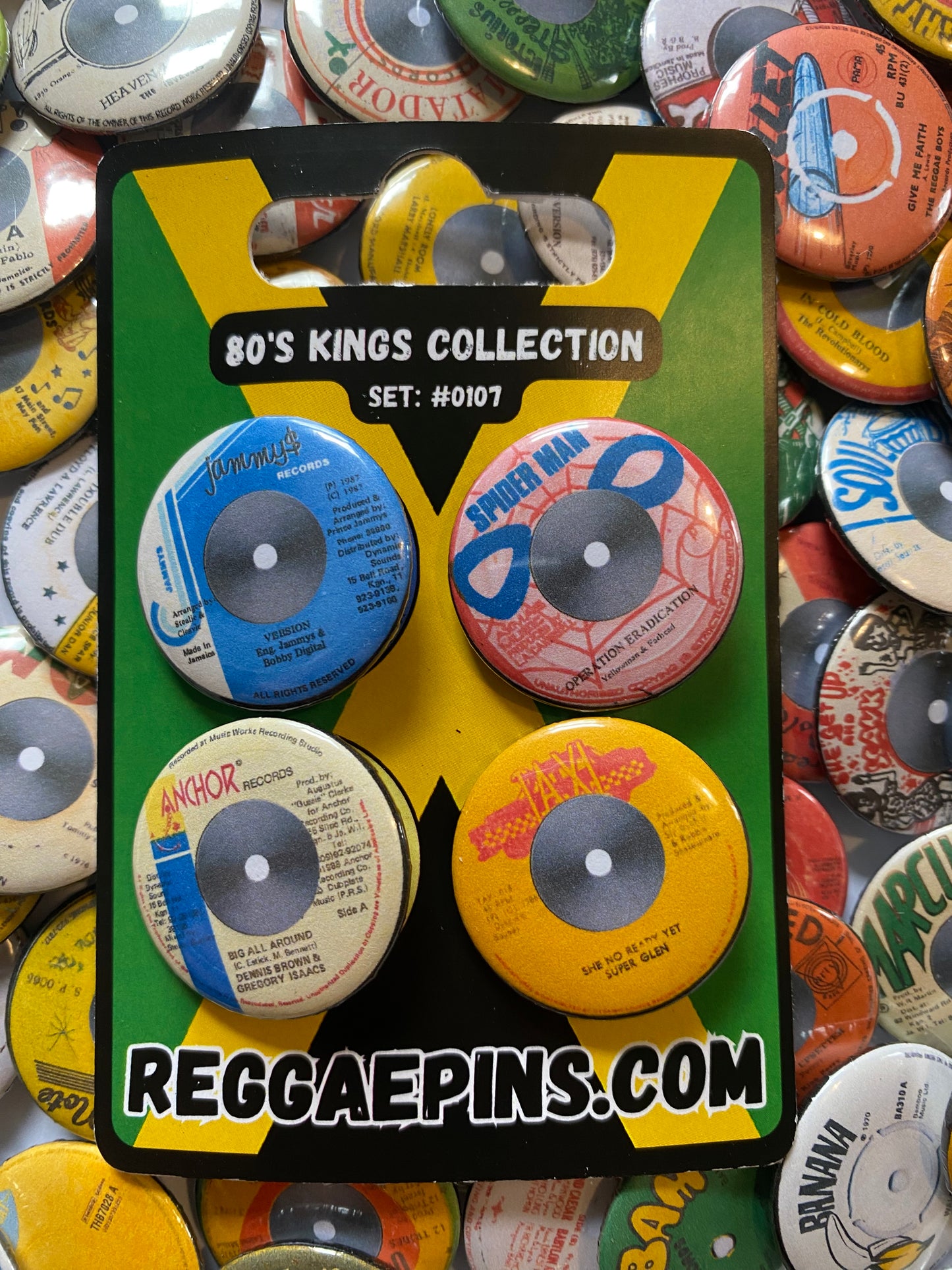 The 80's Kings Collection | Set #0107 | Collectable Reggae Pins